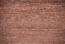 Facade View Of Old Brick Wall Background