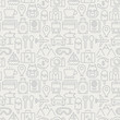 © Skellen - Travel seamless pattern with thin line icons