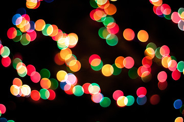 unfocused bright lights