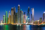 Modern residential architecture of Dubai Marina, UAE