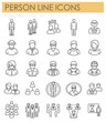 © Andre - Person icons set on white background for graphic and web design. Simple vector sign. Internet concept symbol for website button or mobile app.