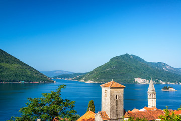 Wall Mural - Perast, Montenegro and Beautiful Landscape