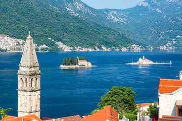 Wall Mural - View of Perast and Historic Islands