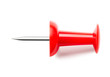 © realstockvector - Realistic red pin thumbtack isolated on white background. Vector illustration ready for use. EPS10.