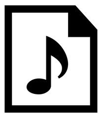 Wall Mural - MP3 Document Vector Icon