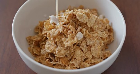 Sticker - Adding milk into cereal