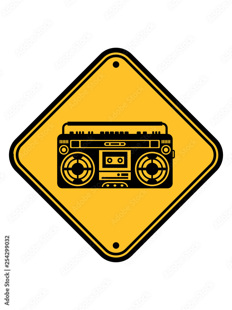 Radio Stereo Patch Eisen Nähen Auf Bestickt Abzeichen 1980