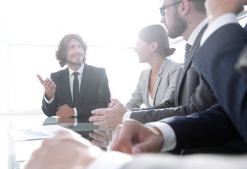 Canvas Print - meeting of business people