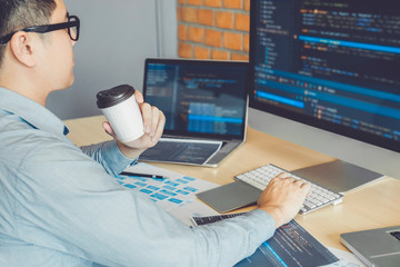 developing programmer development website design and coding technologies working at software company