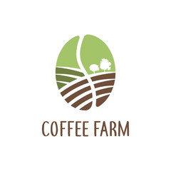 Coffee Farm logo vector