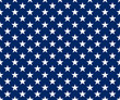 white stars on blue background in usa flag colors, seamless stock vector illustration clip art background