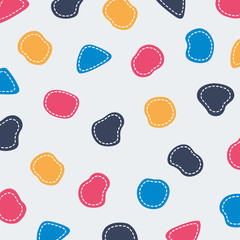 Wall Mural - abstract colorful shape pattern cute line background. you can use this for colors shapes design, cov