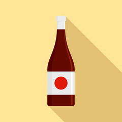 Poster - Soy sauce bottle icon. Flat illustration of soy sauce bottle vector icon for web design