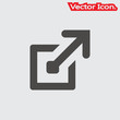 © Best_Vector_Icon - External Link icon isolated sign symbol and flat style for app, web and digital design. Vector illustration.