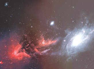 Wall Mural - abstract space nebula for powerful concept