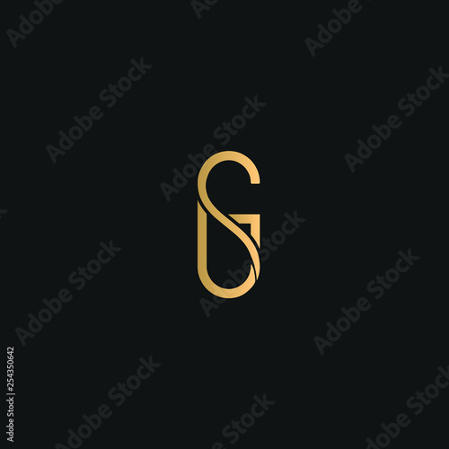 Sg Or Gs Logo Vector Initial Letter Logo Golden Text On Black Background Buy This Stock Vector And Explore Similar Vectors At Adobe Stock Adobe Stock