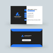 © antartstock - Double-sided horizontal modern business card template. Vector mockup illustration. Stationery design