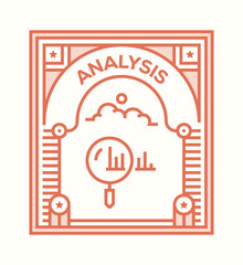 Canvas Print - ANALYSIS ICON CONCEPT