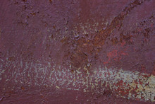 Artistic Metal Texture Old Rusty Sheet With Peeling Paint Closeup Grunge Background For Design