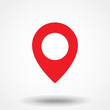 © OLGA - Red Map Marker Location Logo Icon Vector Design
