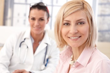 Canvas Print - Close up of patient at doctor's medical office