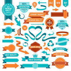 Wall Mural - vintage retro vector design elements