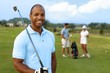 © nyul - Closeup portrait of handsome black golfer