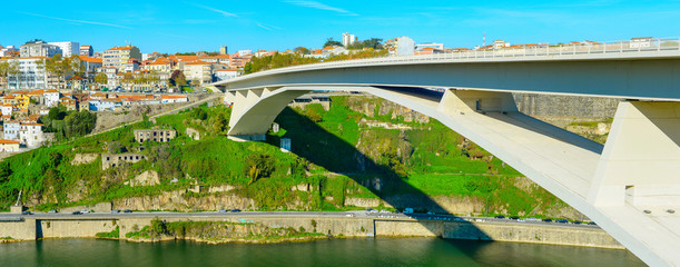 Wall Mural - Panorama Porto, Arrabida Bridge Portugal