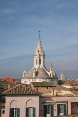 Wall Mural - Roma, Italy - February 09, 2019 : view of Sant Ivo alla Sapienza church dome