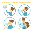 © inspiring.team - How to use oxygen mask on the plane in emergency case