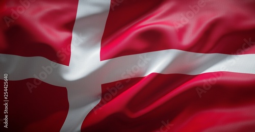 Danish flag. (Denmark) Canvas