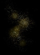Way of gold dust. Wave of sparkling particles.