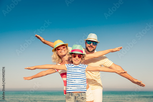 Family Summer Vacation Beach Sea