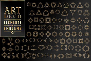 Wall Mural - luxury vintage artdeco frame design. vector illustration