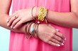 © 5second - Female hands with bracelets and rings