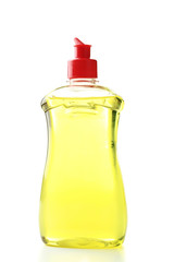 Wall Mural - Bottle with detergent isolated on white background