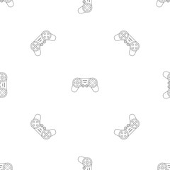 Poster - Joystick drone control pattern seamless vector repeat geometric for any web design