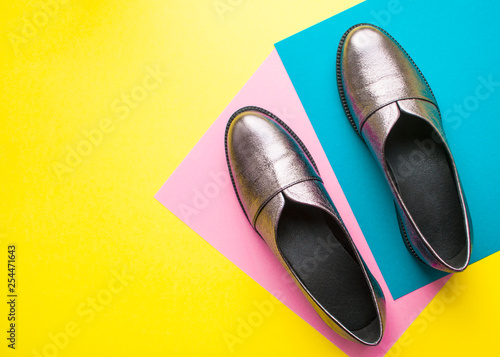 yellow sparkly shoes