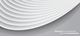 Fototapeta Do przedpokoju - Minimal trendy geometric background. Round lines vector background - 3D design