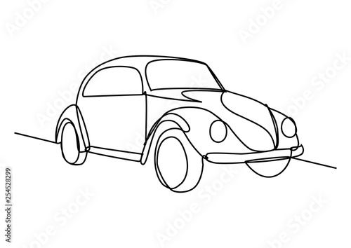 Isolated Old Car Line Drawing Buy This Stock Vector And Explore Similar Vectors At Adobe Stock Adobe Stock