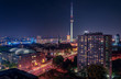 Berlin bei Nacht mit Blick auf den Fernsehturm