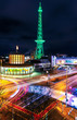 Berlin Stadtansicht bei Nacht mit Blick auf den Funkturm