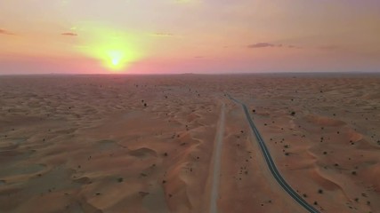 Sticker - Sunset over Middle Eastern desert