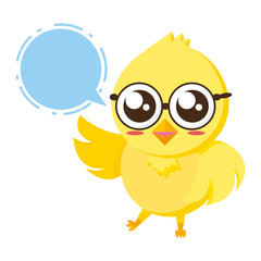 Wall Mural - cute chick cartoon