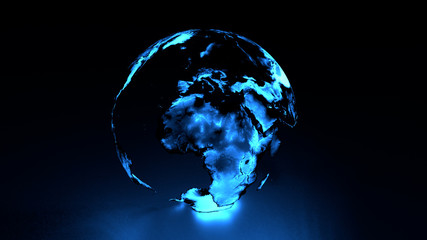 holographic earth europe africa middle east