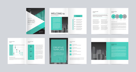 Wall Mural - template layout design with cover page for company profile ,annual report , brochures, flyers, presentations, leaflet, magazine,book . and vector a4 size for editable. 