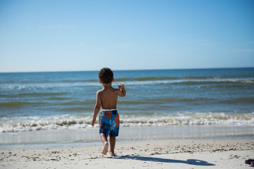 boy on the beach