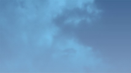 Wall Mural - color halftone texture of clouds. white clouds against blue sky. vector illustration.