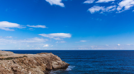 Beautiful sea shore in Cyprus. A view of a sea shore in Kavo Greko nenar Aiya Napa, Cyprus