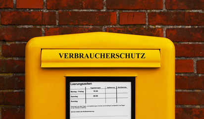 Canvas Print - Verbraucherschutz Briefkasten